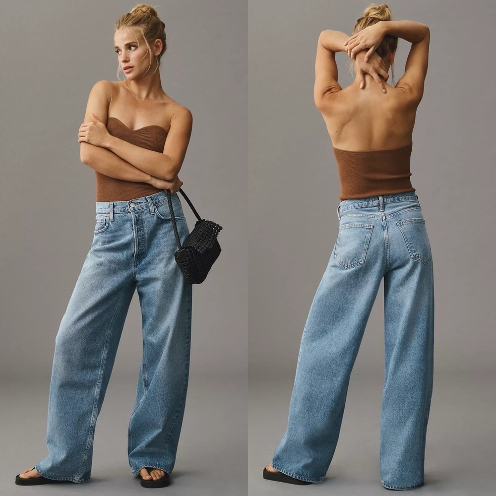 NWT Agolde Low Slung Baggy Jeans Libertine